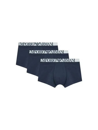 UNDERWEAR Available exclusively online Men s Jacquard Logo Band Drawn 3PACK Marine - EMPORIO ARMANI - BALAAN 1