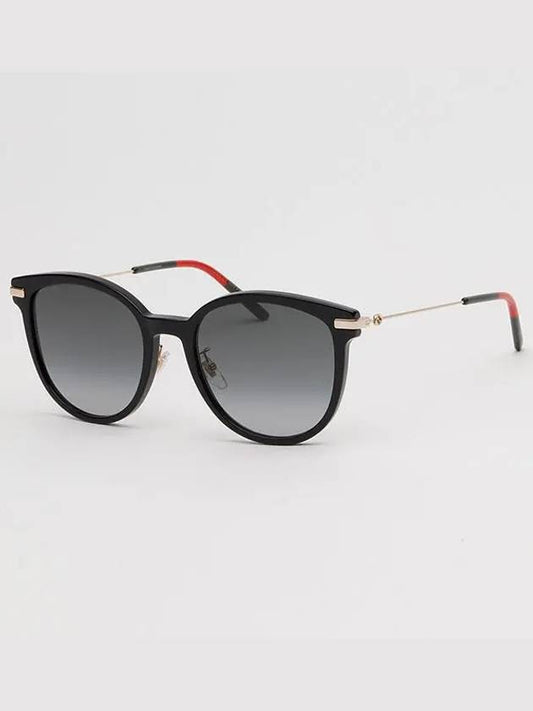 Eyewear Logo Round Acetate Sunglasses Gradient Grey Black - GUCCI - BALAAN 2