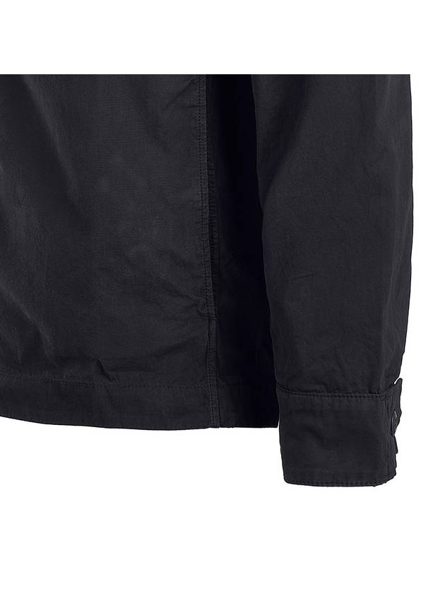 Lens Waffen Pocket Long Sleeve Shirt Black - CP COMPANY - BALAAN 7