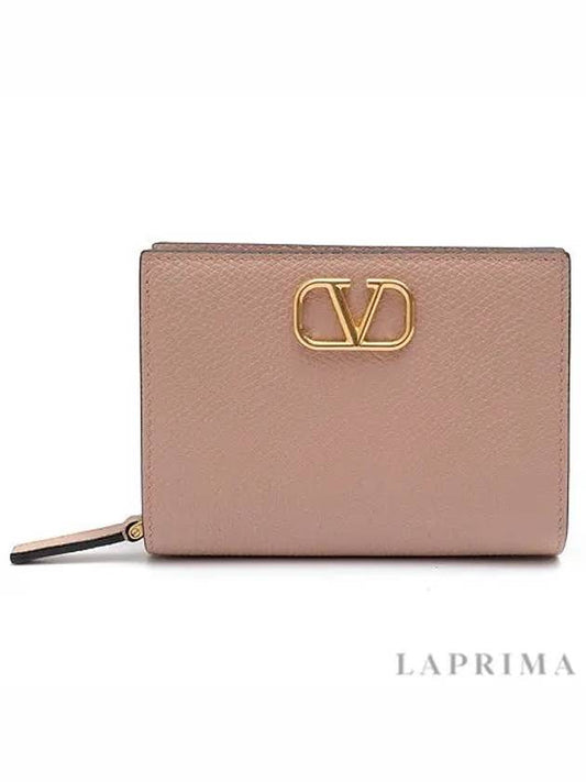 V logo signature card wallet pink - VALENTINO - BALAAN 2