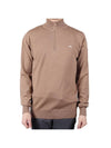 Men's Wool Half Zip Up Knit Brown GMKW08071 E116 TIGER BROWN - J.LINDEBERG - BALAAN 1