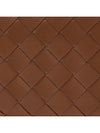 Intrecciato Small Leather Half Wallet Wood - BOTTEGA VENETA - BALAAN 7