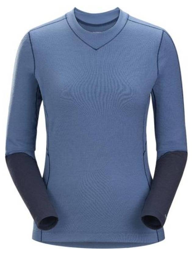 Rho Crew Neck Merino Wool Long Sleeve T-Shirt Moonlit - ARC'TERYX - BALAAN 2