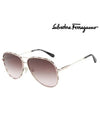 Salvatore Ferragamo Dark Brown Gradient Pilot Ladies Sunglasses SF268S 786 62 - SALVATORE FERRAGAMO - BALAAN 2