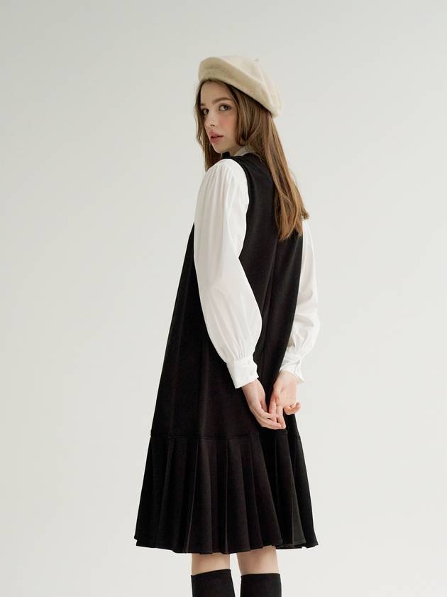 Sleeve knit pleated dress - LOYALDECIDE - BALAAN 5