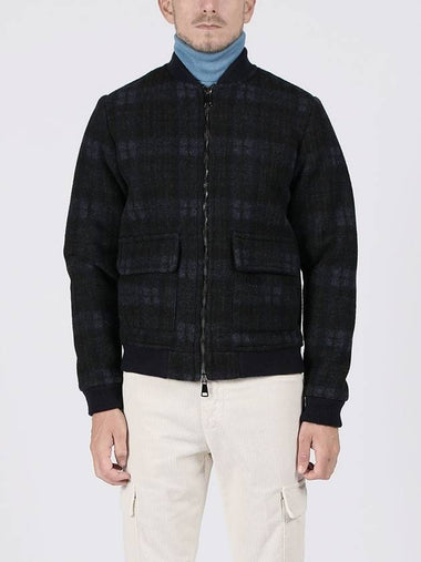 Made In Italy Florence Wool Check Blouson Jumper F ICJP50 - PANICALE - BALAAN 1