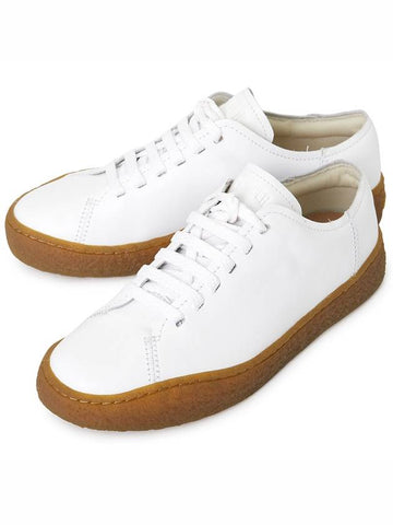 Men's Peu Terreno Leather Low Top Sneakers White - CAMPER - BALAAN 1