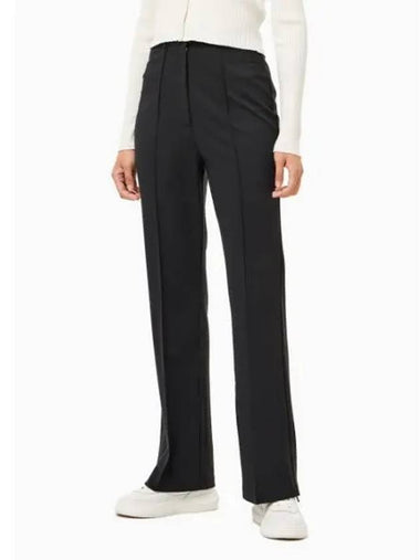 Jeans High Rise Flare Milan Straight Pants Black - CALVIN KLEIN - BALAAN 1