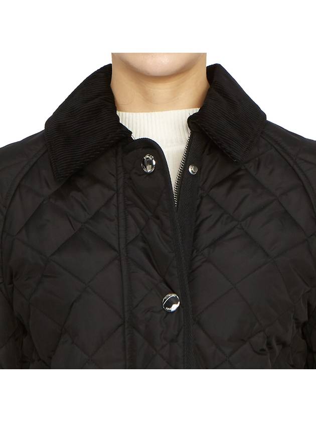 Diamond Quilted Nylon Jacket Black - BURBERRY - BALAAN 11