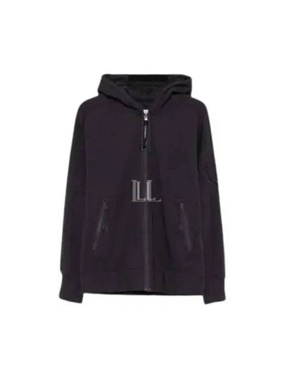 Diagonal Raised Fleece Hooded Jacket Purple - CP COMPANY - BALAAN 2