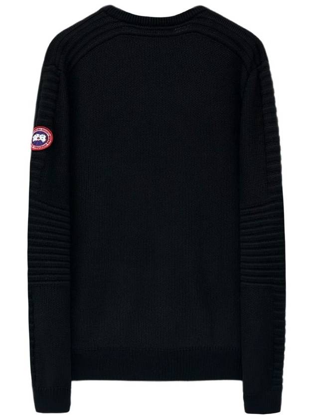 Patterson Merino Wool Knit Top Black - CANADA GOOSE - BALAAN 3