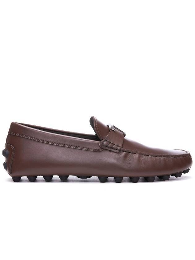 Men's Macro Rubber Driving Shoes Brown - TOD'S - BALAAN.