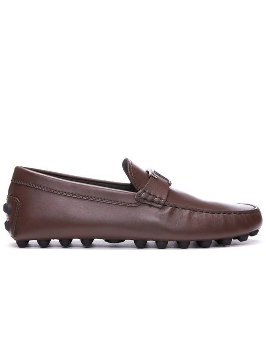 Men's Macro Rubber Driving Shoes Brown - TOD'S - BALAAN 1
