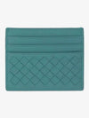 Intrecciato Weaving Card Wallet Blue - BOTTEGA VENETA - BALAAN 2