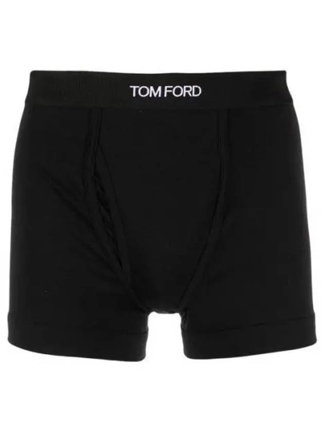 T4LC3 141 Logo Cotton Modal Boxer Briefs Black 1153957 - TOM FORD - BALAAN 1