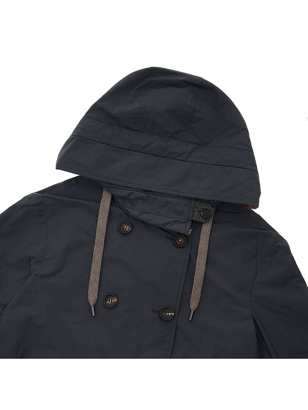 Women's Hooded Jacket Navy - BRUNELLO CUCINELLI - BALAAN 7