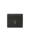 TB Grainy Leather Half Wallet Black - BURBERRY - BALAAN 2