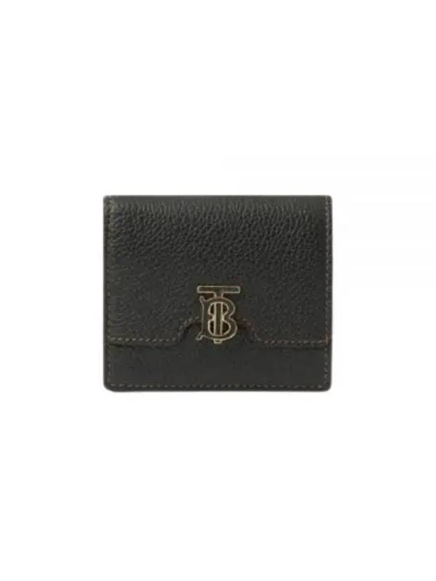 TB Grainy Leather Half Wallet Black - BURBERRY - BALAAN 2