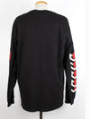 Cotton Mirror Print Long Sleeve T Shirt L - GUCCI - BALAAN 4