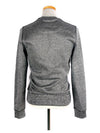 5SW062 AG silver pearl brushed sweatshirt sawtooth embroidery - KENZO - BALAAN 3