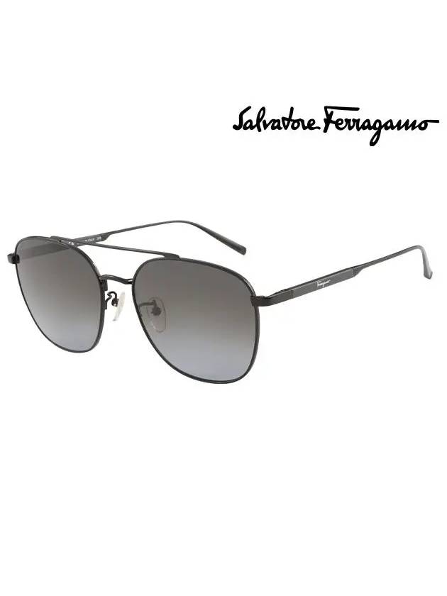 Ferragamo Sunglasses SF193SK 001 Square Metal Men Women - SALVATORE FERRAGAMO - BALAAN 2