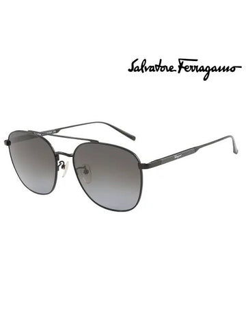 Ferragamo Sunglasses SF193SK 001 Square Metal Men Women - SALVATORE FERRAGAMO - BALAAN 1