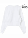 Spray ORB Logo Sweatshirt White - VIVIENNE WESTWOOD - BALAAN 4