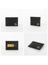 GG Marmont Leather Card Wallet Black - GUCCI - BALAAN 3