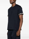 Reversible Cotton Short Sleeve T-Shirt Navy - BOTTEGA VENETA - BALAAN 6