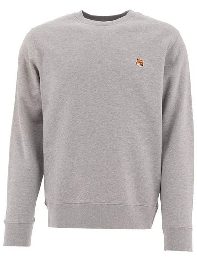 Fox Head Patch Regular Sweatshirt Light Grey Melange - MAISON KITSUNE - BALAAN 2