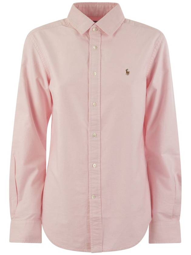 Pony Classic Fit Long Sleeve Shirt Pink - POLO RALPH LAUREN - BALAAN 2