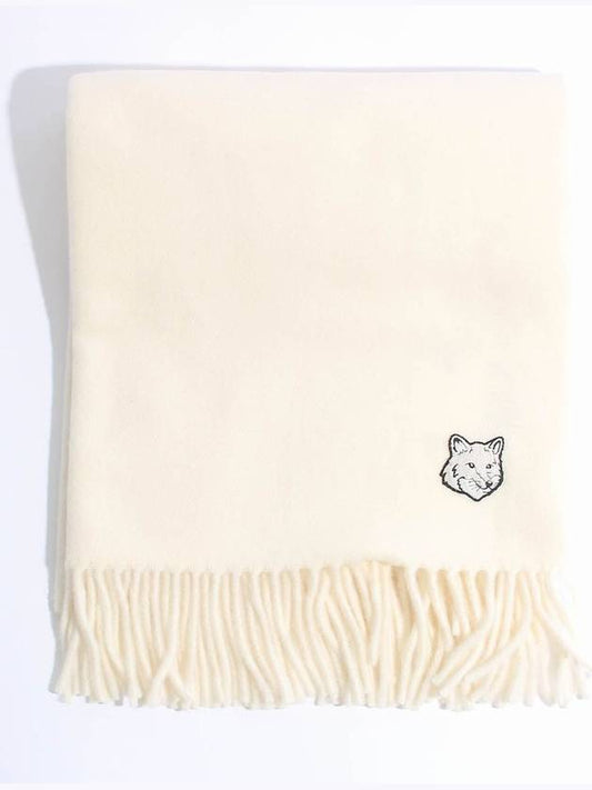 Wool Fox Head Muffler Ivory - MAISON KITSUNE - BALAAN 2