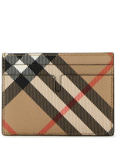 Check Card Case Wallet Beige - BURBERRY - BALAAN 2