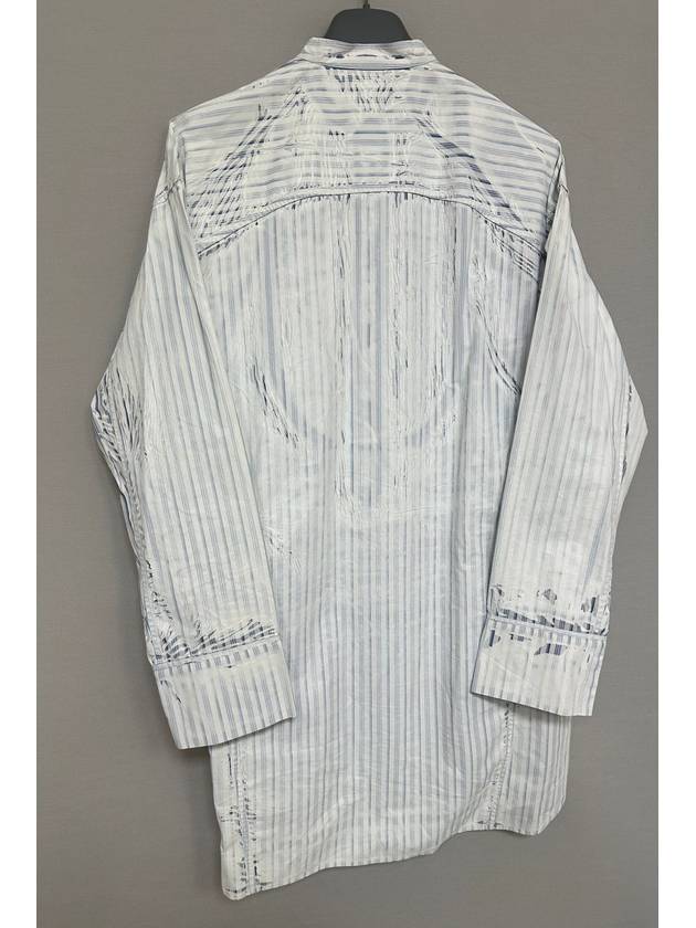 Logo Stripe Shirt One Piece - PRADA - BALAAN 6