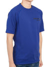 Grenoble Daynamic Short Sleeve T-Shirt Blue - MONCLER - BALAAN 4