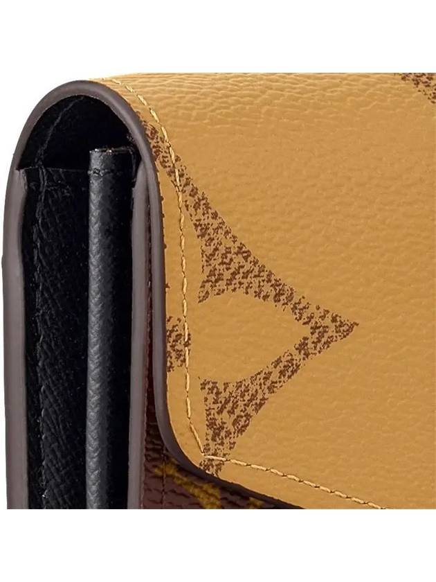 Sarah Monogram Reverse Long Wallet Brown - LOUIS VUITTON - BALAAN 3