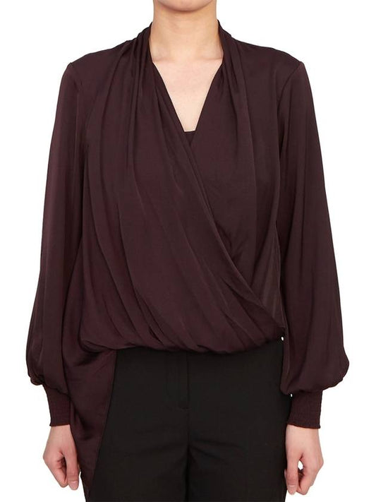 Avi Women's Blouse WM074Z PORT PURPLE - ALLSAINTS - BALAAN 1