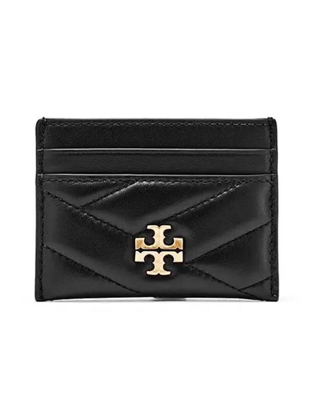 Kira Chevron Logo Card Wallet Black - TORY BURCH - BALAAN 2