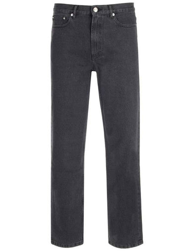 Men's Martin Straight Jeans Black - A.P.C. - BALAAN 1