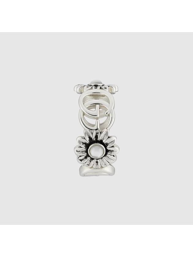 Double G Flower Ring Silver - GUCCI - BALAAN 5