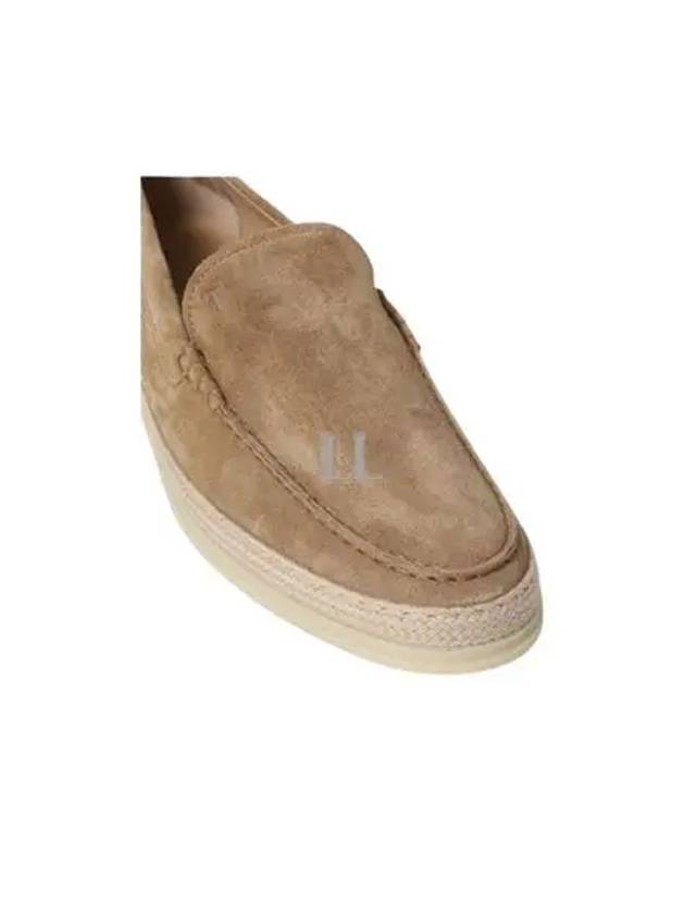 Men's Suede Slip-ons Loafers Beige - TOD'S - BALAAN 2