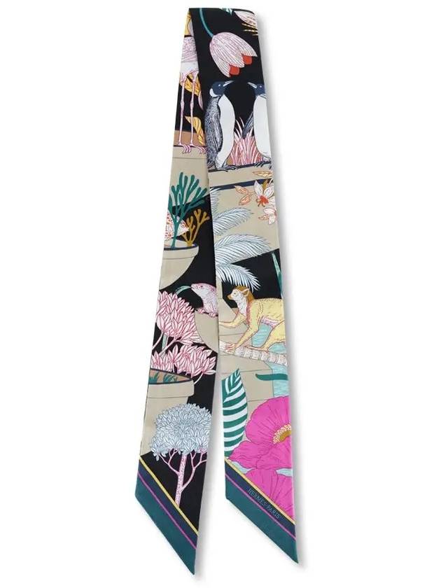 Precious Paradise Twilly Scarf Noir - HERMES - BALAAN 2