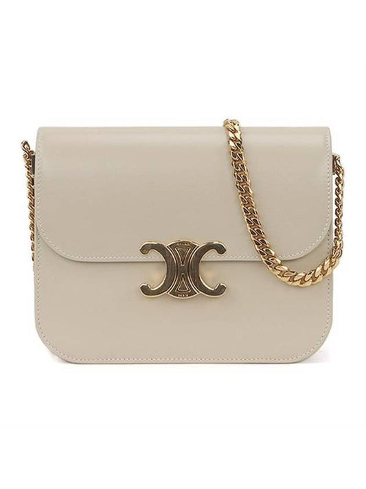 College Triomphe Shiny Calfskin Cross Bag Pampa - CELINE - BALAAN 1