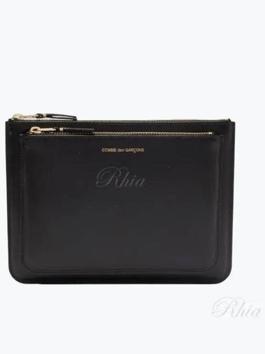 Double pocket clutch SA5100OP black - COMME DES GARCONS - BALAAN 1