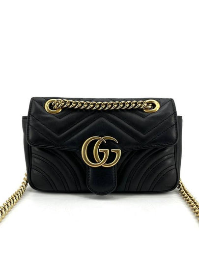 Marmont Matelasse Mini Flap Shoulder Bag 446744 - GUCCI - BALAAN 2