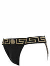 Men's Greca Border Jock Strap Briefs Black - VERSACE - BALAAN 4