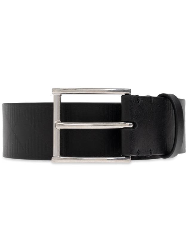 Burberry Leather Belt, Men's, Black - BURBERRY - BALAAN 1