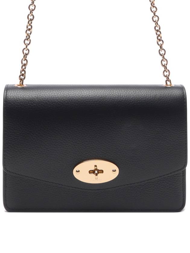 Darley Small Classic Chain Shoulder Bag Black - MULBERRY - BALAAN 3