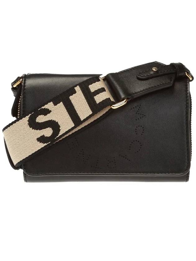 Punching Logo Shoulder Bag Black - STELLA MCCARTNEY - BALAAN 3