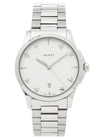 G Timeless Dial Stainless Steel Watch Silver - GUCCI - BALAAN 1